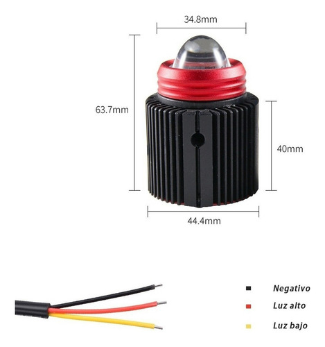 2 Focos Luces Lupa Auxiliares Bicolor Niebla Jeep 4x4