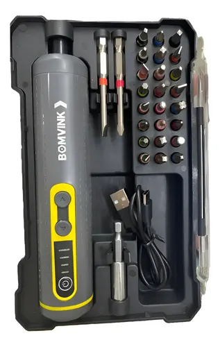 Kit Chave De Fenda Eletrica 30 Peças - 3.6v Bomvink | MercadoLivre