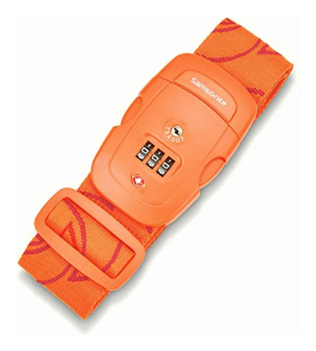 Samsonite Correa De Equipaje, Tigre Naranja, Cerradura De