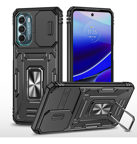 Funda Anticaída Para Moto G53 Ring Stand