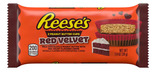 2-pck Reeses Peanut Butter Cups Chocolate Red Velvet 39g C/u