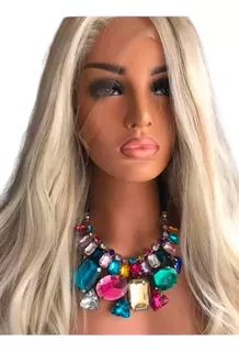 Lindo Collar Piedras Gargantilla Ropa Moda Maquillaje Mujer