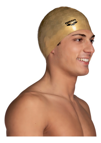 Gorra Natación Arena Unisex Silicona Team 50th - Btu Color Dorado