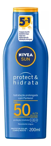 Kit 3 Protetores Solar Protect & Hidrata Fps50 200ml Nivea