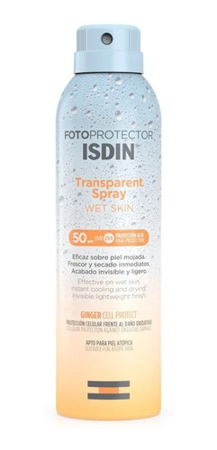 Protector Solar Isdin Wet Skin Fps 50 Spray 250 Ml