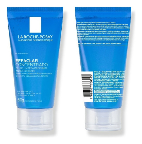 Gel Limpeza Facial Effaclar Concentrado 60g La Roche-posay