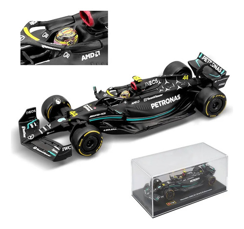 Coche Amg F1 Buburago W14 44 #hamilton1:43 2023