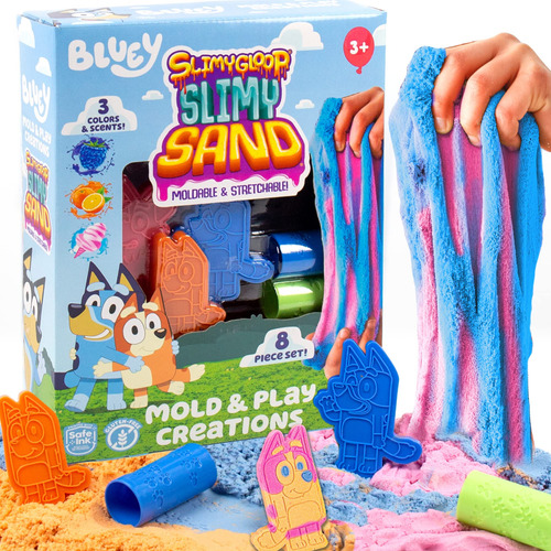 Horizon Group Usa Bluey Slimygloop Slimy Sand Mold & Play C.