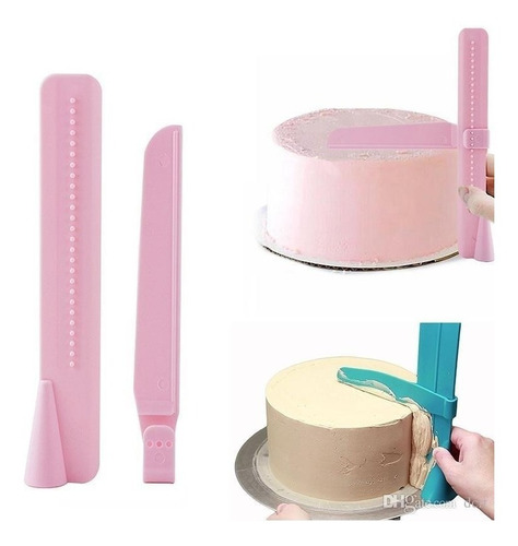 Imagen 4 de 9 de Alisador De Bordes Y Frente Para Torta Regla Reposteria