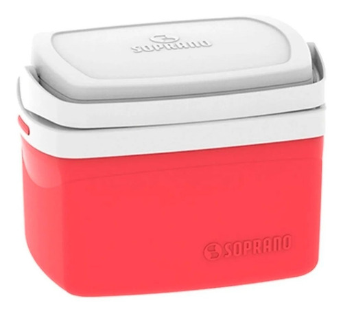 Imagem 5 de 5 de Caixa Térmica Soprano 5 Litros Tropical Vermelho Soprano