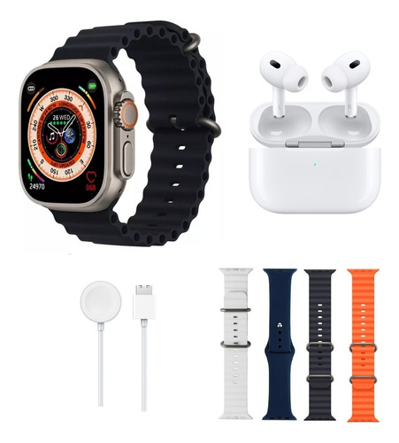 Smartwatch Ultra 49mm S10 Pantalla Grande Combo De Regalo