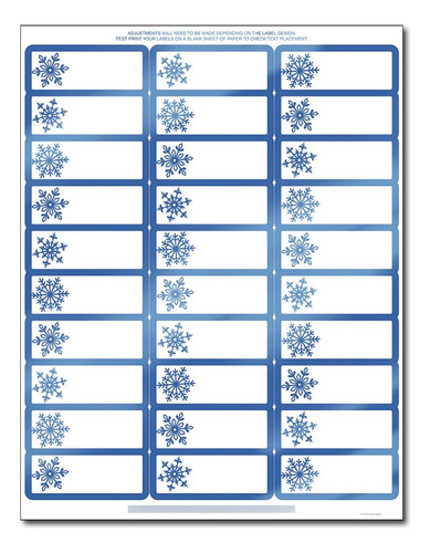 Papers Etiqueta Copo Nieve Papel Aluminio Azul Regalo 120