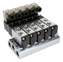 Comprar Válvulas  5u002F2 Vias Bloco Manifold Com  5 Válvulas  - Dc 24v