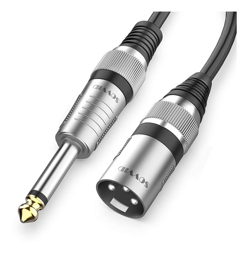 Cable Sovvid Ts Mono A Xlr Macho, 3 Pies/3 Pines