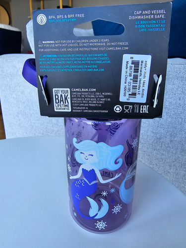 Botella Infantil Camelbak Eddy+ 0.4l Diseño Sirenas Violeta (Usado)
