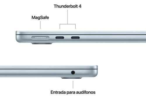 Macbookair 13 M4 Cpu 10 Gpu 10 - 16gb Ssd 512gb Azul Cielo