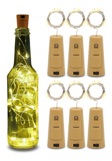 zuionk Botellas de Vino LED Cuerda Luces corchos Botellas Moldeado Tope iluminada Partido luz Decorativa Cadenas 