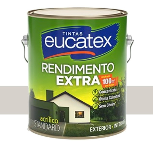 Tinta Acrílico Rendimento Extra Gelo 18l Eucatex