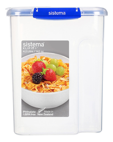 Recipiente Para Cereal Plastico 4,2 Litro Transparente