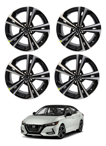 Jgo 4 Rines 18 Pulgadas Aluminio Nissan Sentra B18