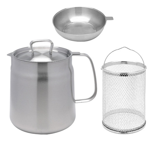 Juego De Freidora, Olla Para Sopa, Colador De Aceite 2l