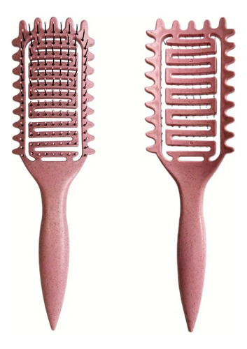 Curl Define Styling Brush Hollow Out Detangling Hair Brush