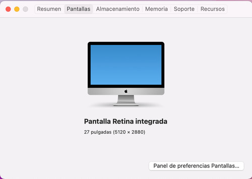 Imac 27 2015 A1419 Emc 2834, I5, 32 Gb Ram, 640 Gb Ssd Mty Plateado (Reacondicionado)