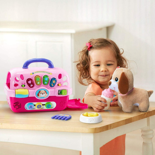 Vtech Care For Me Porta Mascotas, Música, Frases Y Luces. Color Rosa