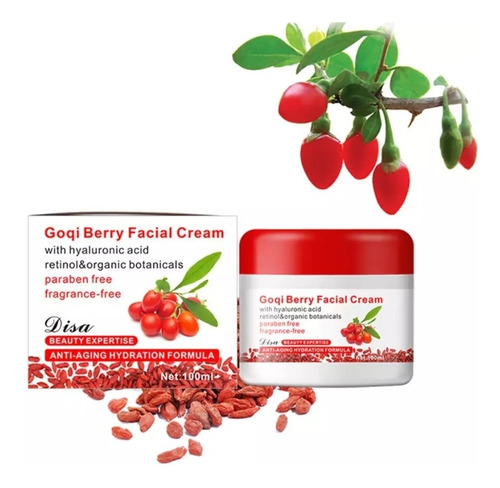 Crema Goji Berry  Acido Hialuronico Antiarrugas Hidratante
