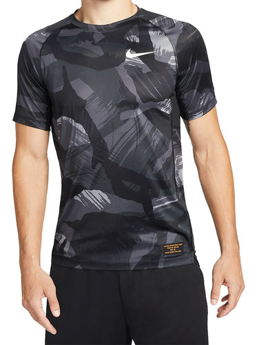 Camiseta Nike Pro Dri-fit Camuflaje-negro