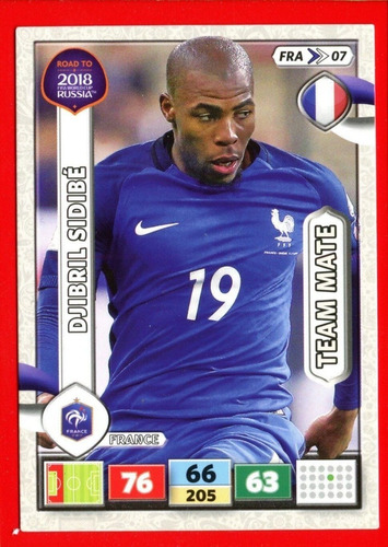 Carta Adrenalyn Xl Road To Rusia 2018 / Djibril Sidibe