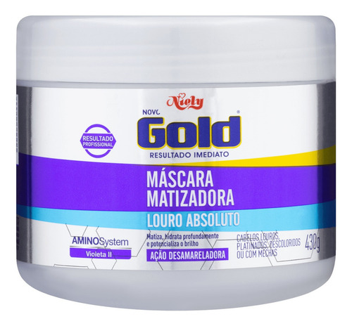 Mascara Matizadora Niely Gold 430g