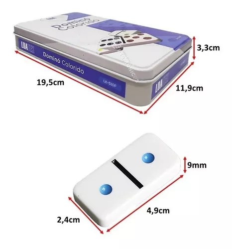 Jogo Domino 28 Pedras Brincar Jogar Lk510f
