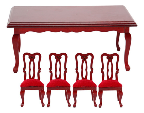 Silla De Mesa De Casa De Muñecas En Miniatura 1:12 Silla De