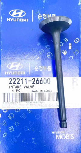 Valvula De Admision Y Escape Getz 1.6 Elantra 1.6 C/u
