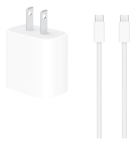 Cargador Para iPhone 15 Usb C Completo 18w Nuevo Cable Trenz