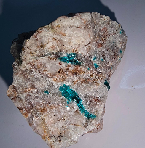 Dioptásio Da Argentina ( Raro ) Pedra Bruta De Coleção N4605 (Usado)
