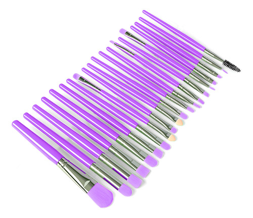 Set De 20 Brochas De Maquillaje: Base, Sombra De Ojos, Labio