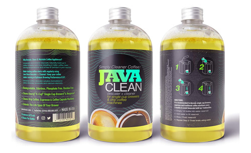 Limpiadora Y Descalcificadora Java Clean Cafet, Botella De 1