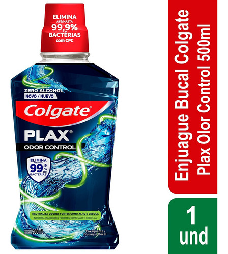 Enjuague Bucal Colgate Plax Odor Control X 500ml
