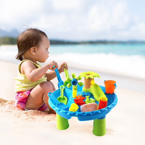 . Mesa De Agua De Arena H Kids Toys Para Niños Pequeños,