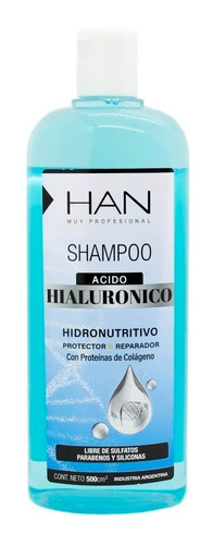 Han Shampoo Acido Hialuronico Protector Reparador X 500 
