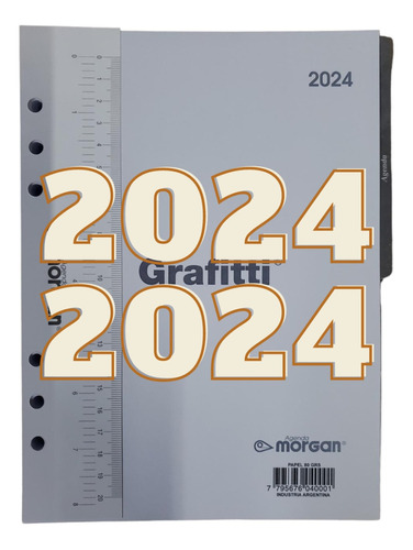 Repuesto Agenda Morgan Grafitti Completo 2020