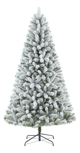 Árbol De Navidad Nevado De 6,5 Pies 250 Led Cambian De Color Color Verde