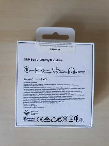 Fone Samsung Galaxy Buds Live In-ear Microfone Bluetooth Bco