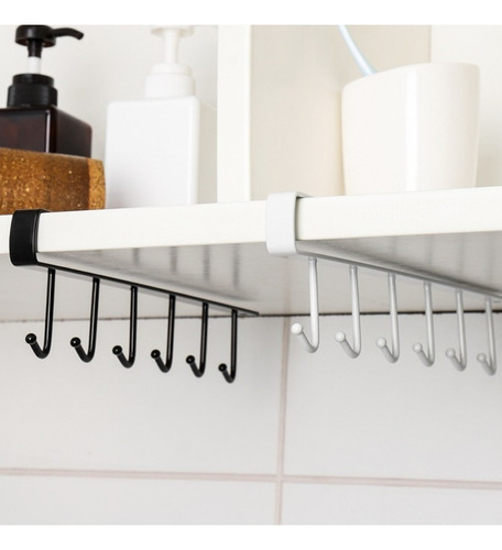 Imagen 3 de 8 de Organizador Porta Tazas Para Colgar En Estante