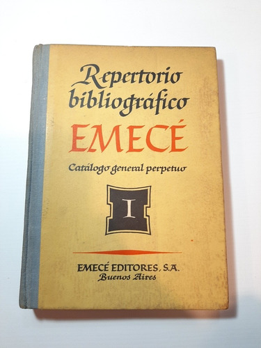 Antiguo Catálogo Biblioteca Emecé Unico Raro Ro 1174