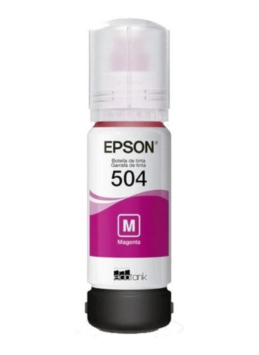 Botella Tinta Epson Original T504 Cian L4160 L4150