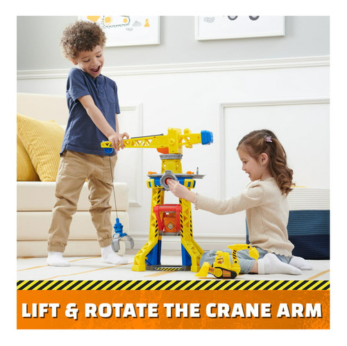 Torre Grua Rubble & Crew 60cm C/ Luz Y Sonido Arena P/ Niños