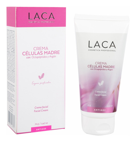 Crema Celulas Madre Con Octapeptidos Y Argan 70gr Laca